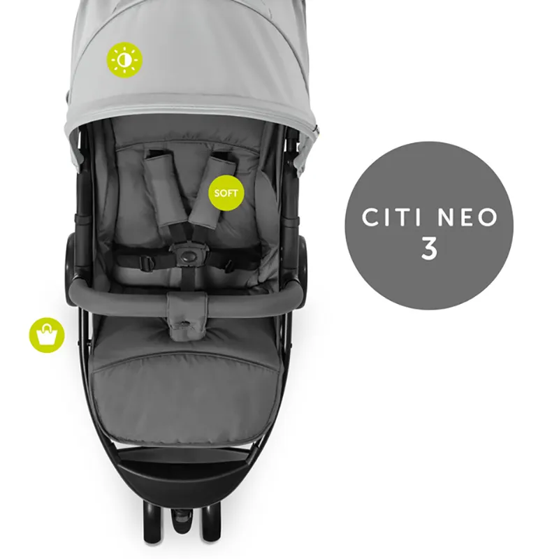 Poussette Buggy 3 roues Citi Neo 3 Gris - 0m+-3