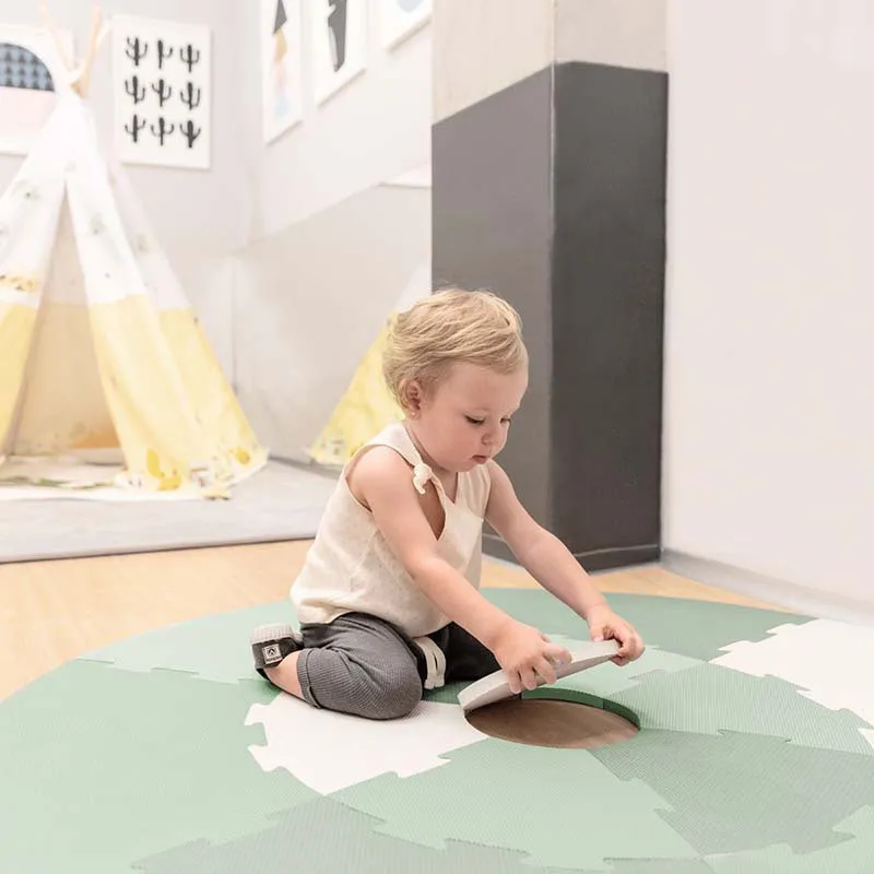 Tapis de jeux à assembler Playmat Vert - 18m+-9