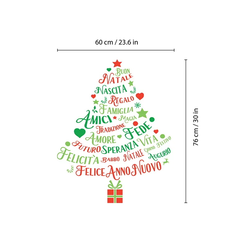 Stickers - Sapin & Ecritures italiennes-5