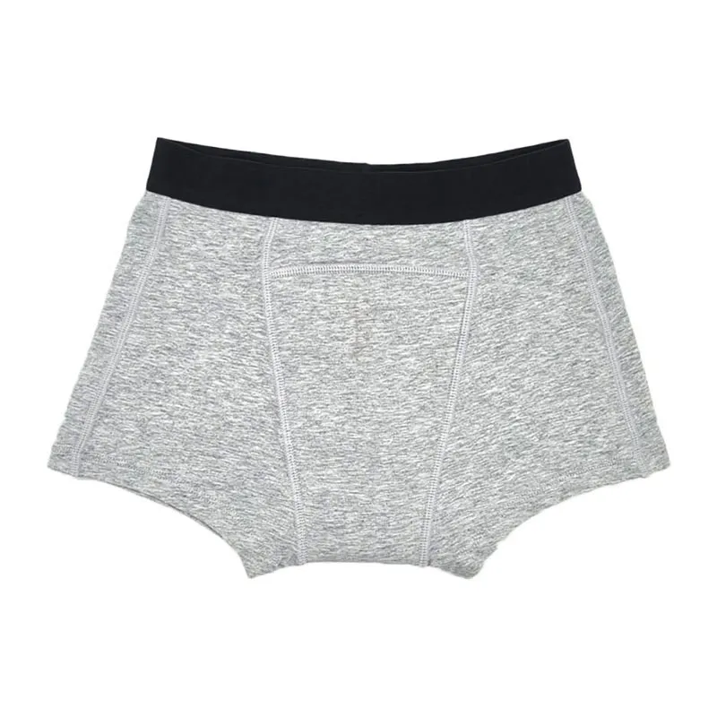 Boxer absorbant et imperméable Héros - Gris-0