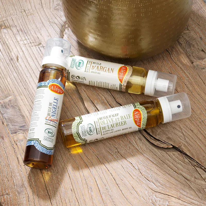 3 Huiles Nigelle, Argan et Alep BIO - 3x100ml-0