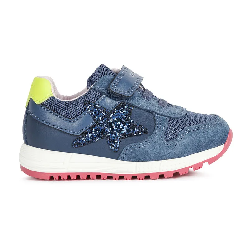 Sneakers Alben Étoile - Bleu Avio/Jaune Fluo-1