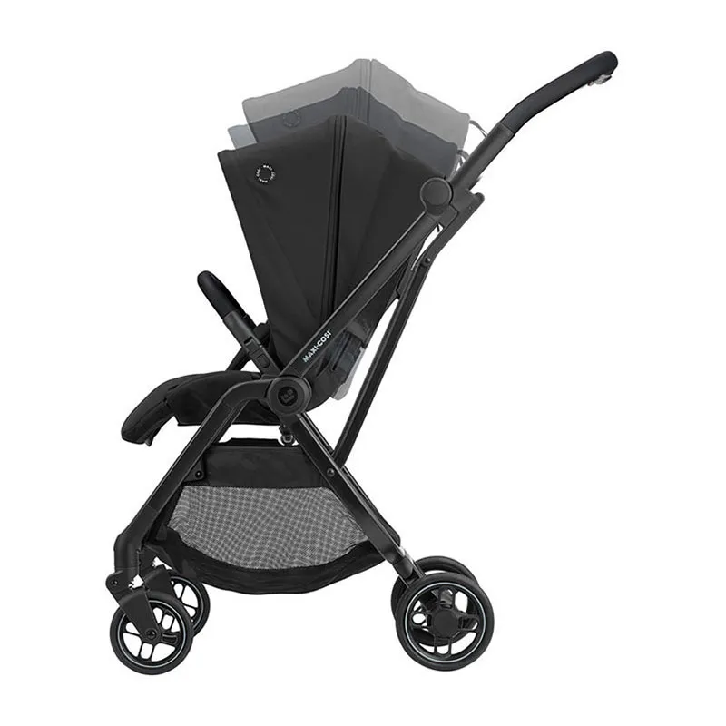 Duo Poussette Compacte Leona + Cosi Cabriofix sans base + Adaptateurs Essential Black - 0m+-3