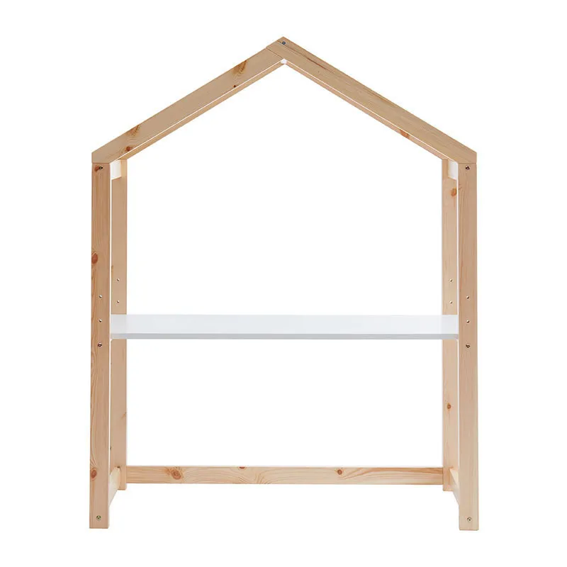 Bureau cabane Tiny Bois/Blanc - 120x50x151cm-3
