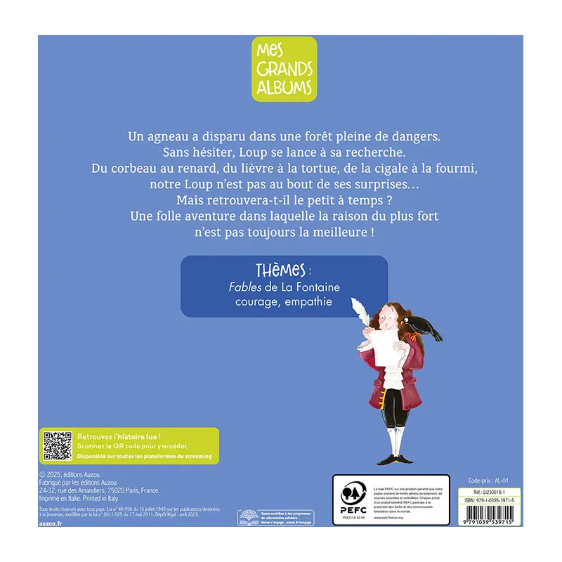 Mes grands Album Le Loup qui sauvait les animaux - 36m+-4