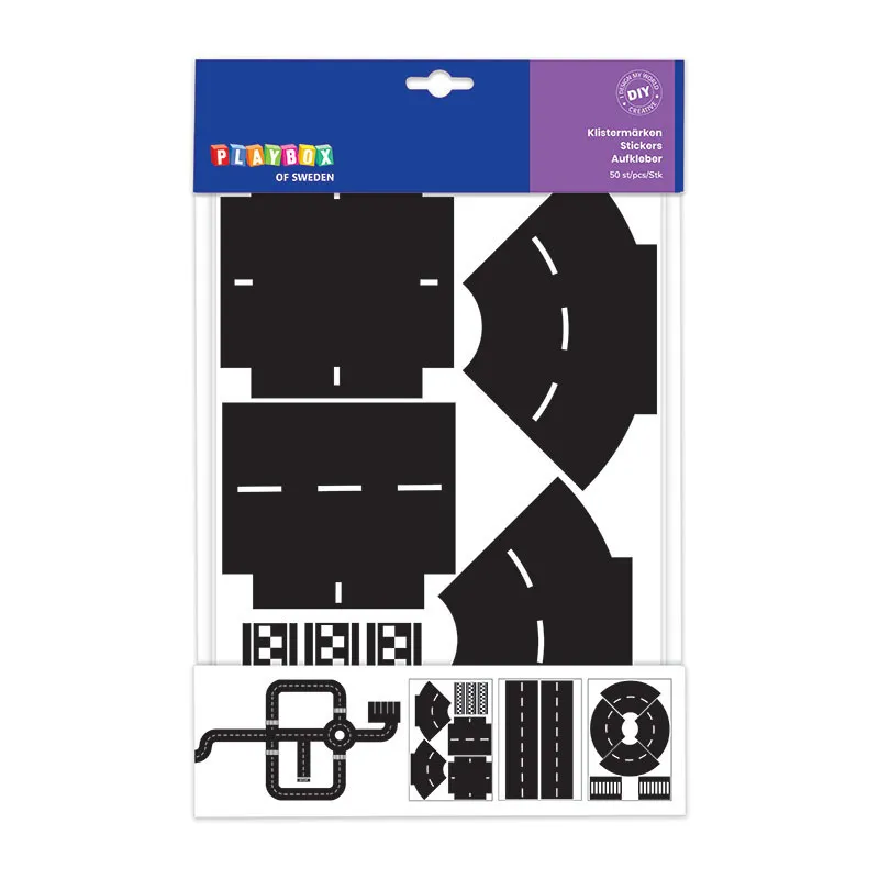 Stickers Route tournants et carrefours - 50pcs-0