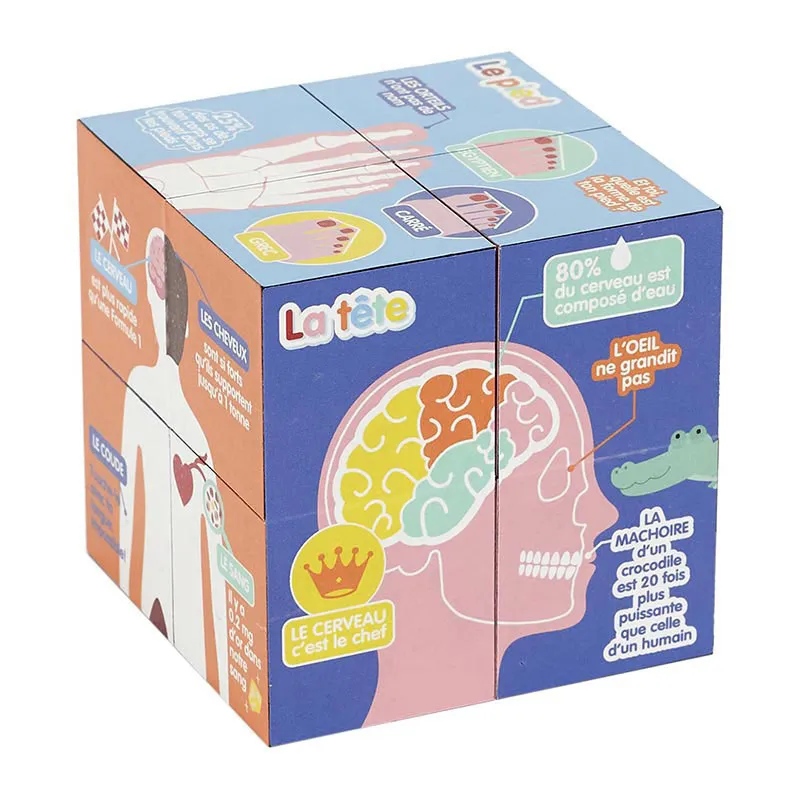 Cube éducatif Corps humain - 28,5x7x7cm-2