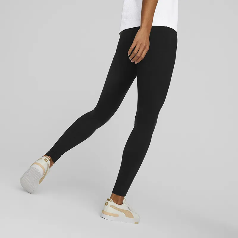 Legging Femme taille haute Her - Noir/Logo Blanc - PUMA-5