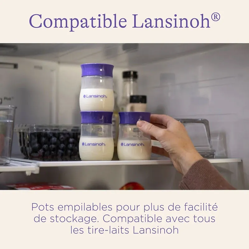 Pots de conservation du lait maternel - 4x160ml-5