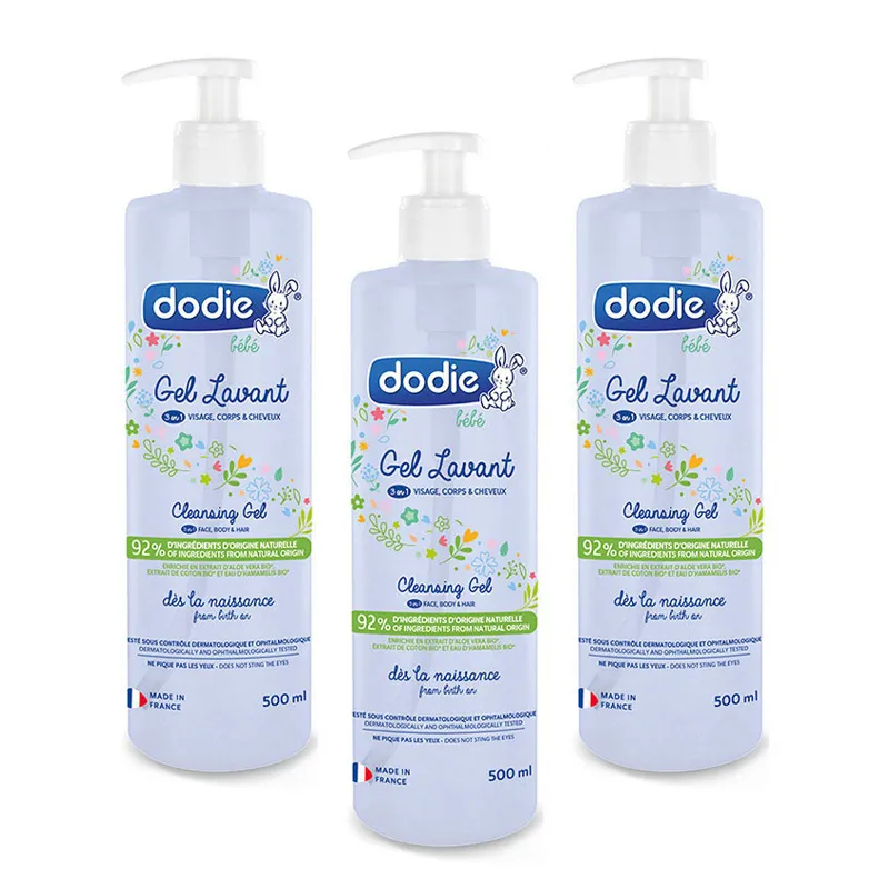 3 Gels Lavants 3en1 Visage, Corps & Cheveux - 3x500ml-0
