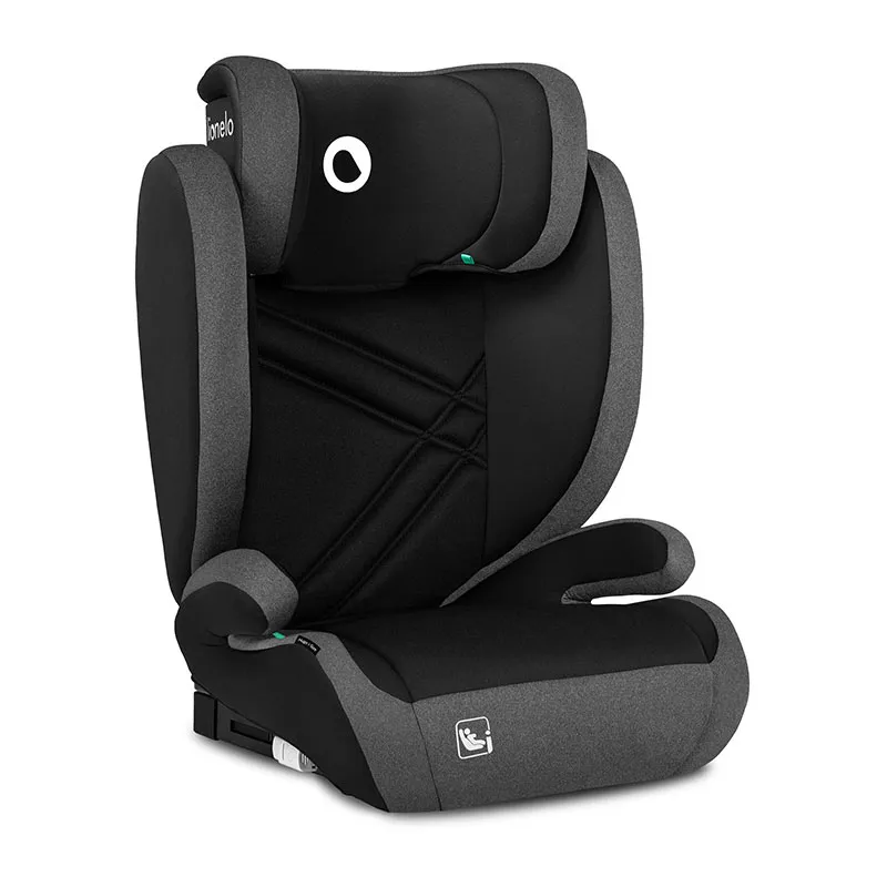 Siège-auto I-Size/Isofix ou Ceinturé Hugo 100-150cm - Black Grey-2