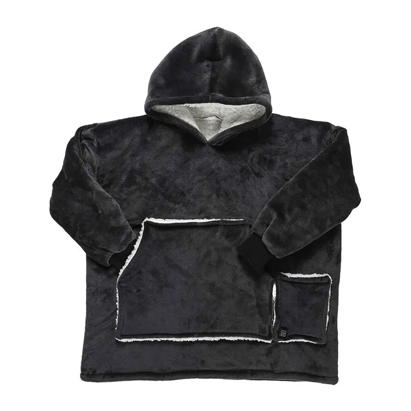 Plaid sweat chauffant - Gris-0