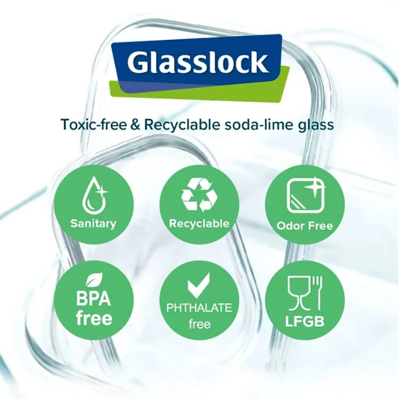 Récipient rond avec couvercle 1200ml - Transparent-2