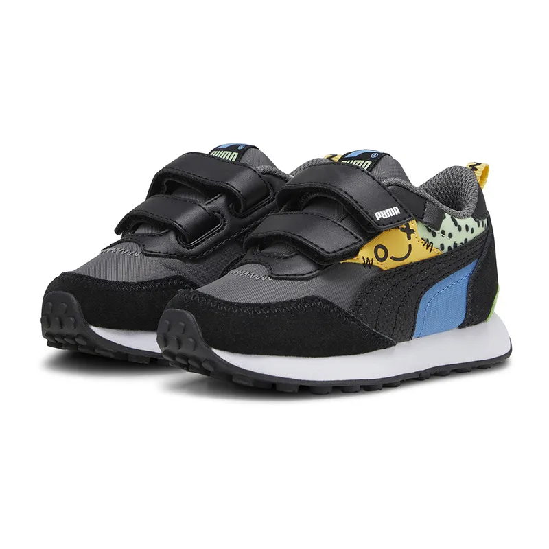 Baskets Bébé Rider - Anthracite/Bleu/Jaune - PUMA-0