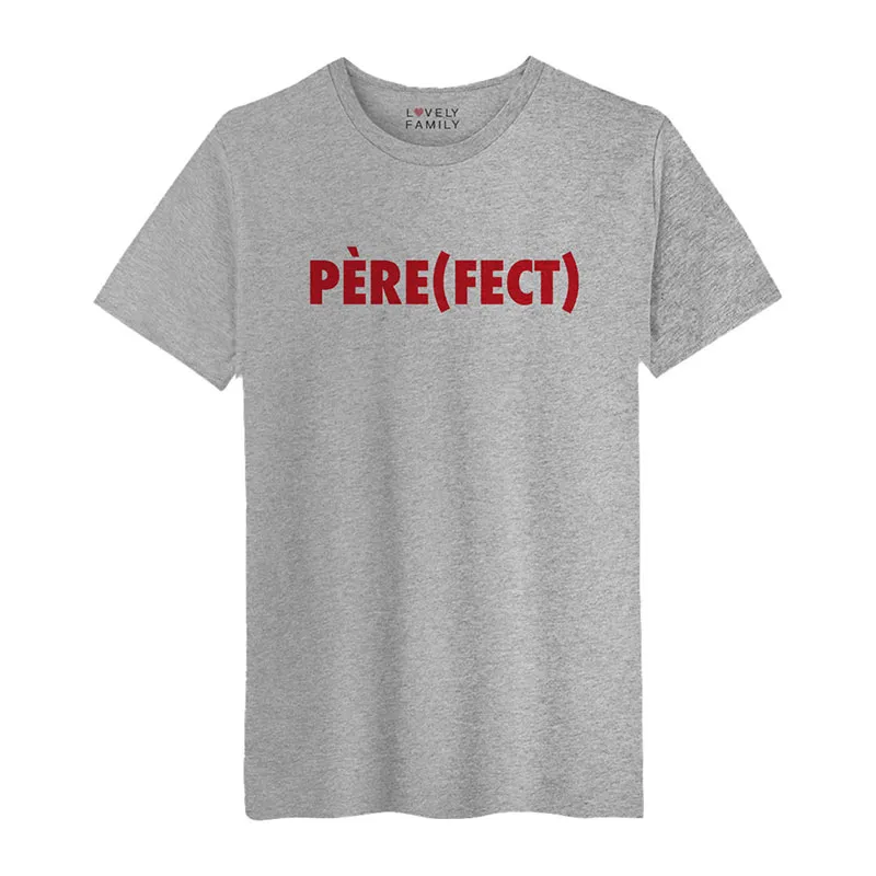 T-shirt Homme Père Fect BIO - Gris Chiné-0
