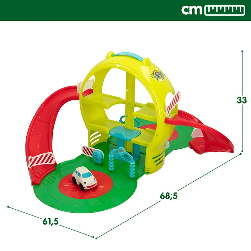 Parking bioplastique avec 1 voiture - 18m+-6
