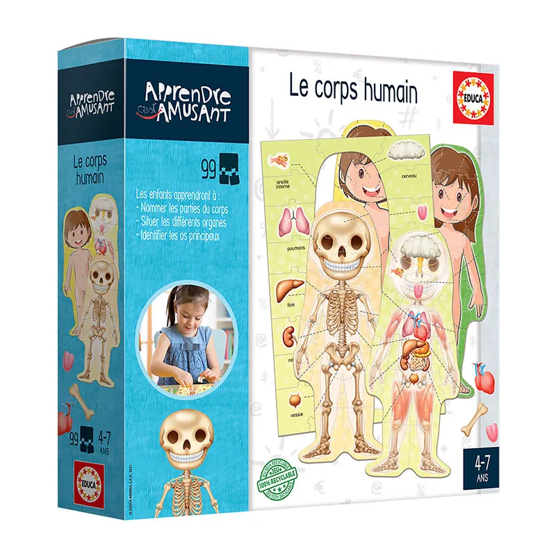 Jeux éducatif Le corps humain - 4+-4