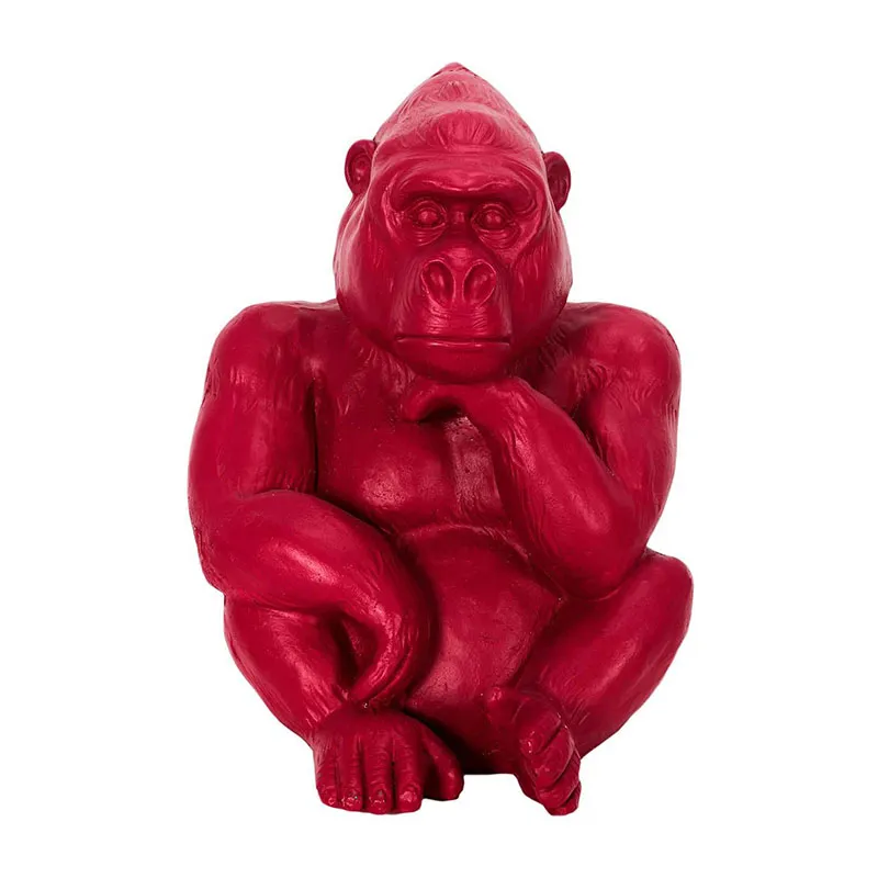 Déco. À poser Gorille Magnésia Rouge - 54cm-0