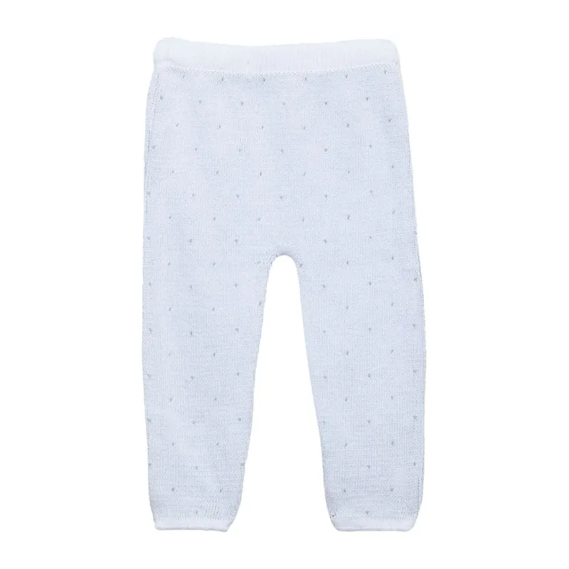Pantalon Plumetis Coton Bio - Gris-0