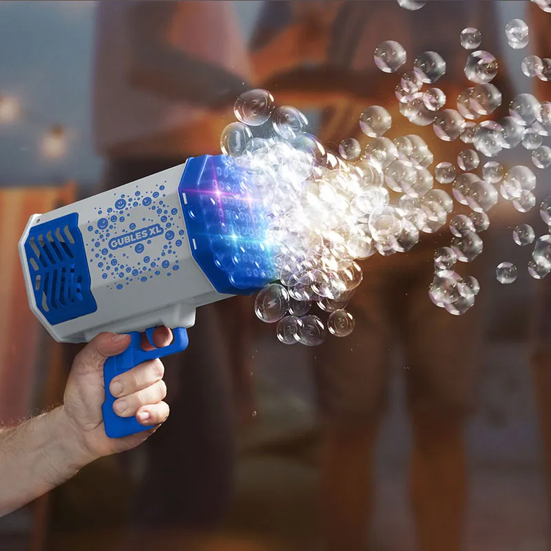 Pistolet à bulles géant Bleu/Gris - 36m+-0