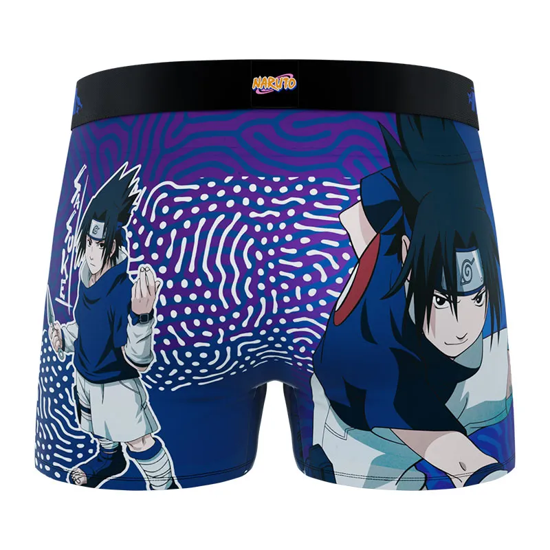 3 boxers homme Naruto Classic - Noir/Bleu/Jaune/Rouge-8