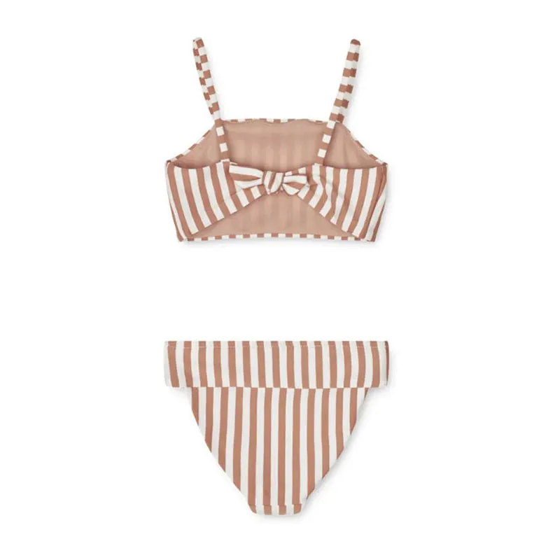 Bikini Lucette Y&D Stripe Tuscany rose & Creme de la creme - Liewood-1