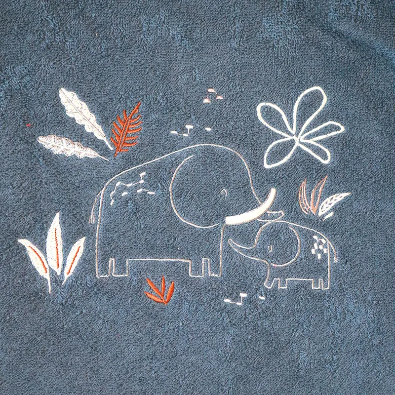 Poncho de bain Family - Bleu-1