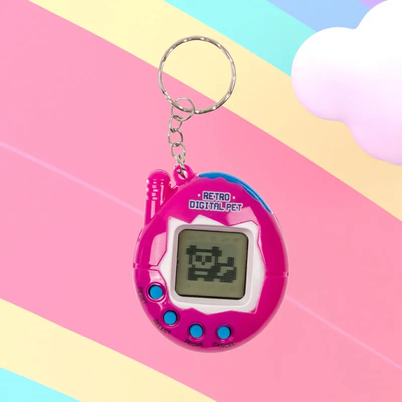 Mini Console de jeux av. petit animal - Rose-2