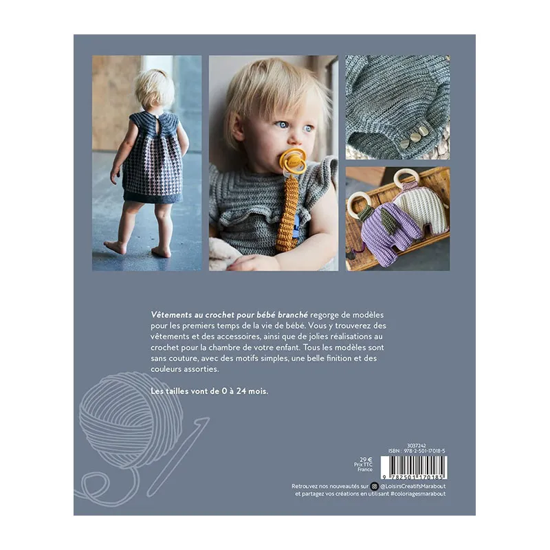 Vêtements au crochet pour bébé branché - Adultes-1