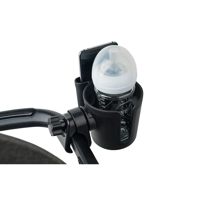 Porte Gobelet support téléphone 360° - Noir-5