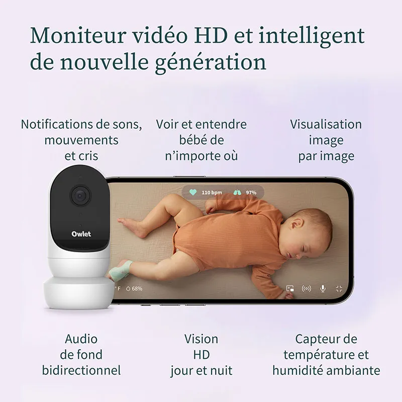 Babyphone Owlet Cam 2 - Bedtime Blue-1