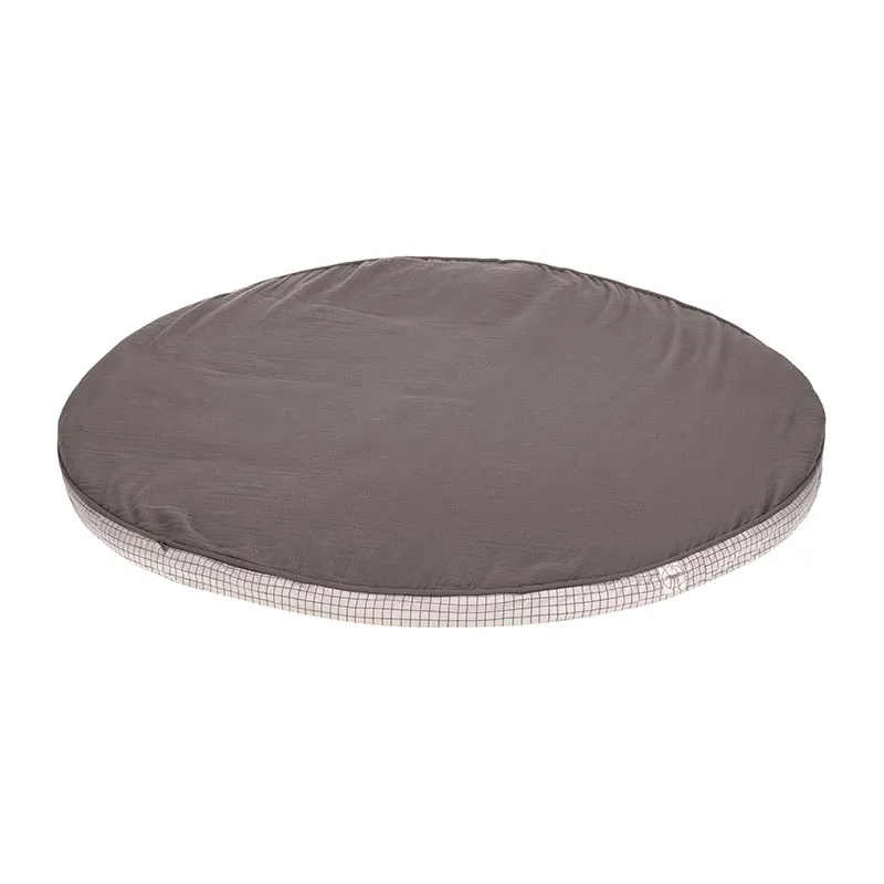 Coussin de sol Coton BIO Anthracite - 100x100cm-0