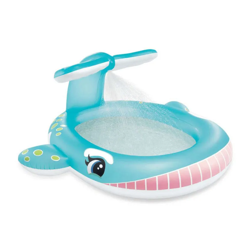 Piscine gonflable fontaine Baleine - 201x196x91cm-1
