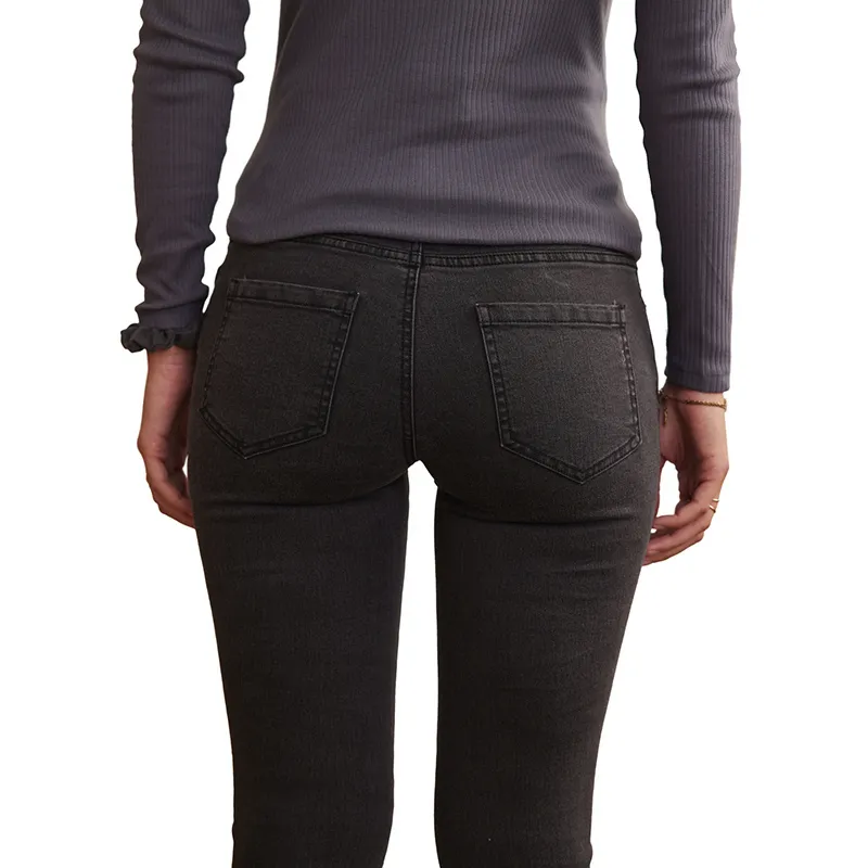 Jean de grossesse Droit Petite - Gris Anthracite-2