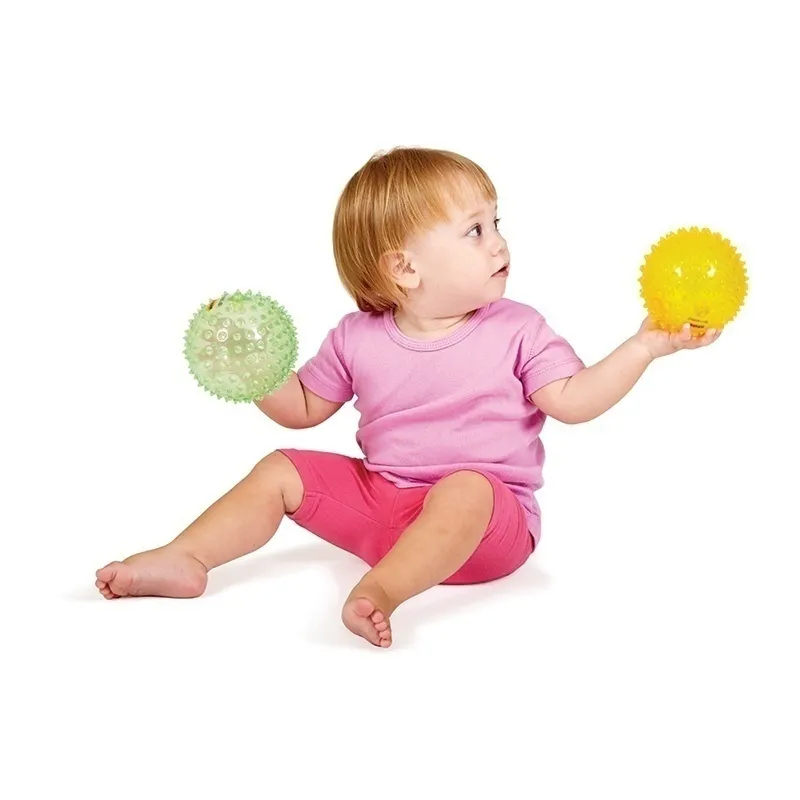4 Balles sensorielles Transparentes - 6m+-0