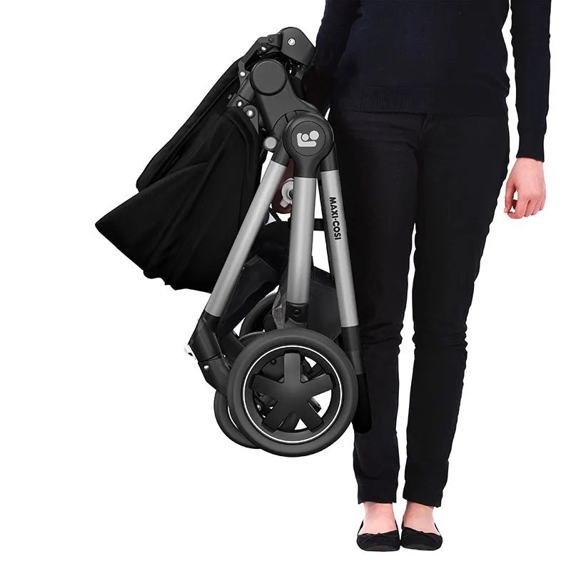 Trio Poussette Compacte Adorra2 + Cosi Rock + Nacelle Jade + Base FamilyFix 3 Grey - 0m+-5