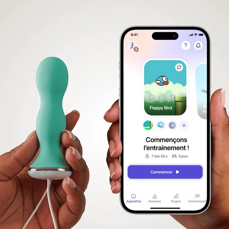 Sonde de renforcement Périnéale Perifit Care - Vert d'eau-0