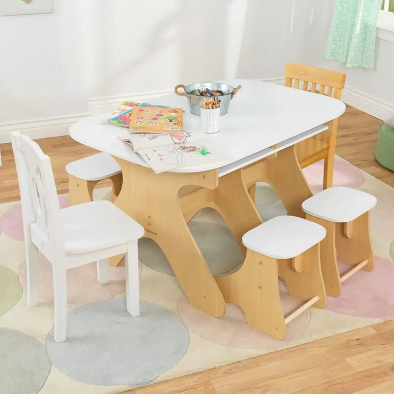 Table extensible + Bancs Arches Blanc - 36m+-6