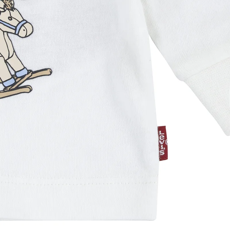 T-shirt ML Bébé Cowboy - Egret-4
