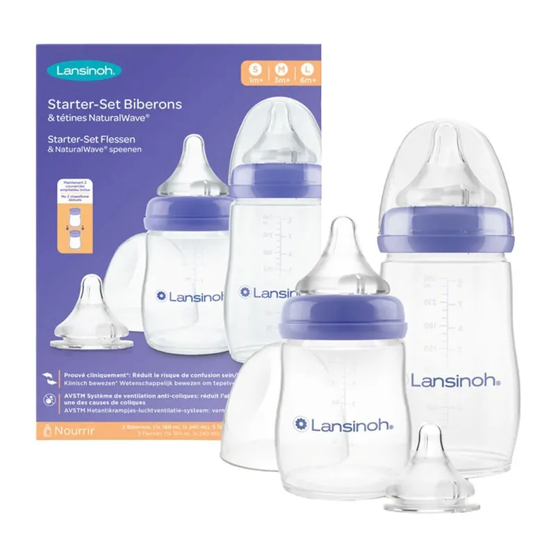 Coffret Biberons & Tétines Natural Wave - 5pcs-0