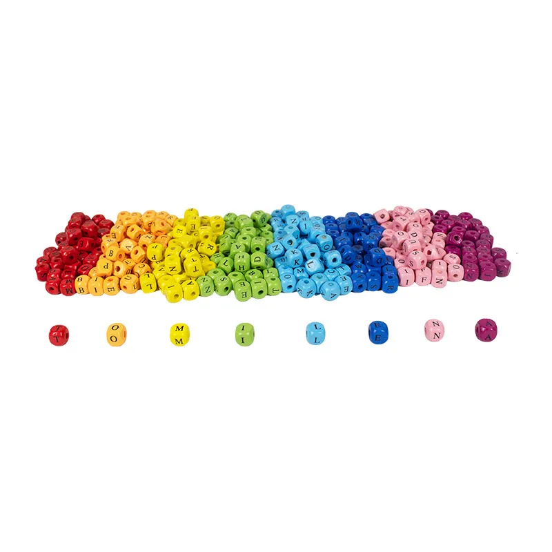 Perles Bois Alphabet 500pcs - 3+-2