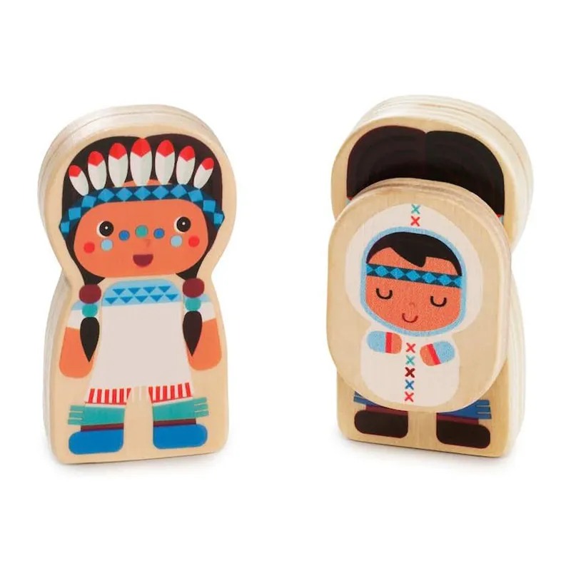 Figurines Le Tipi et les Indiens - 24m+-4