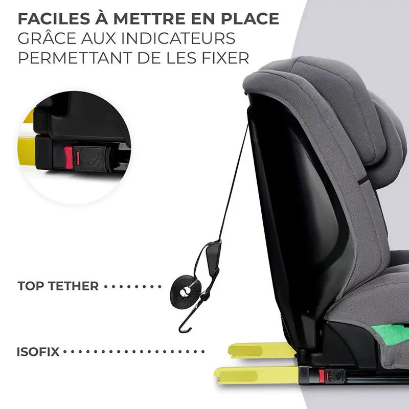 Siège-auto Safety Fix 2 i-Size/Isofix 76 à 150cm - Gris-8