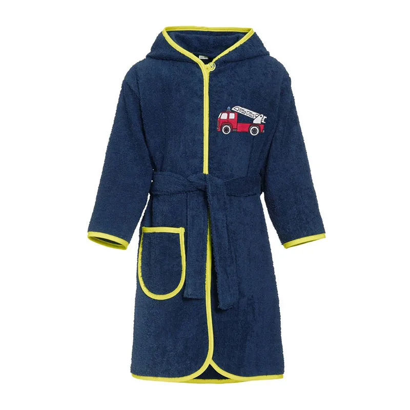 Peignoir de bain Pompiers - Marine-0