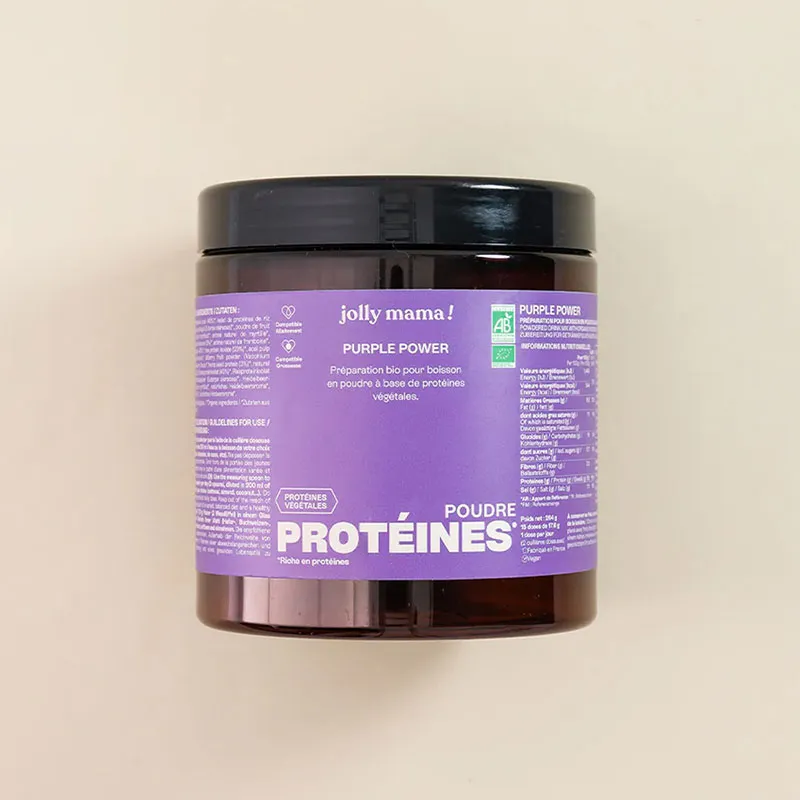 Poudre Protéines Végétales BIO Purple Power - 30 doses/264g-0