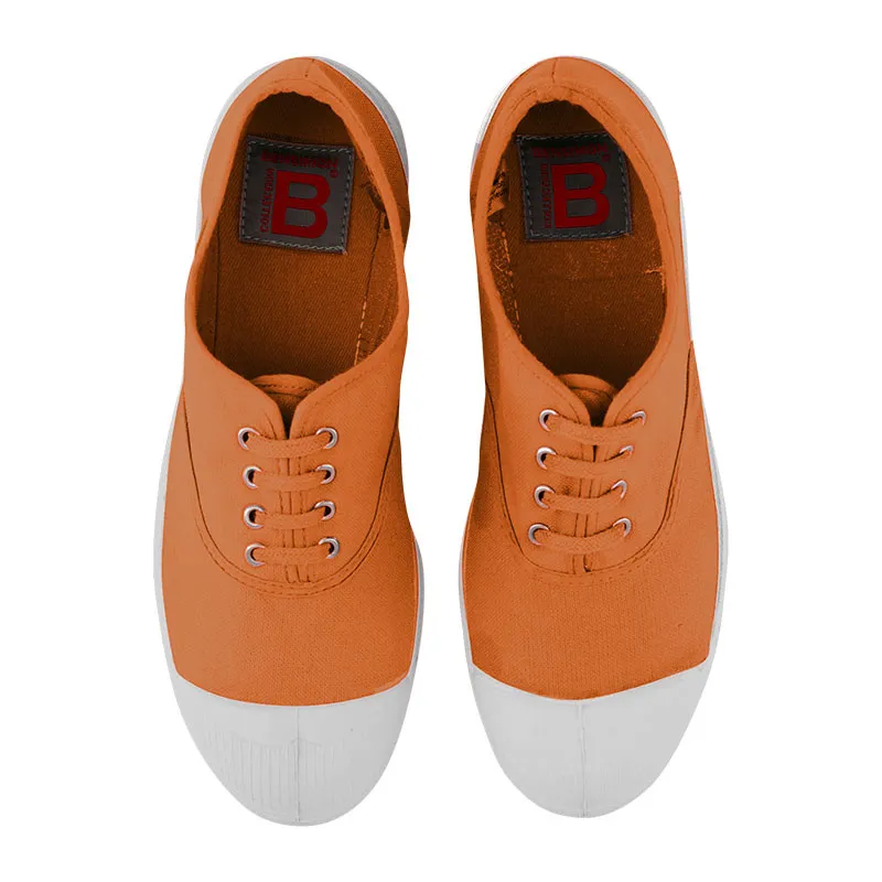 Tennies à lacets Femme - Corail-0