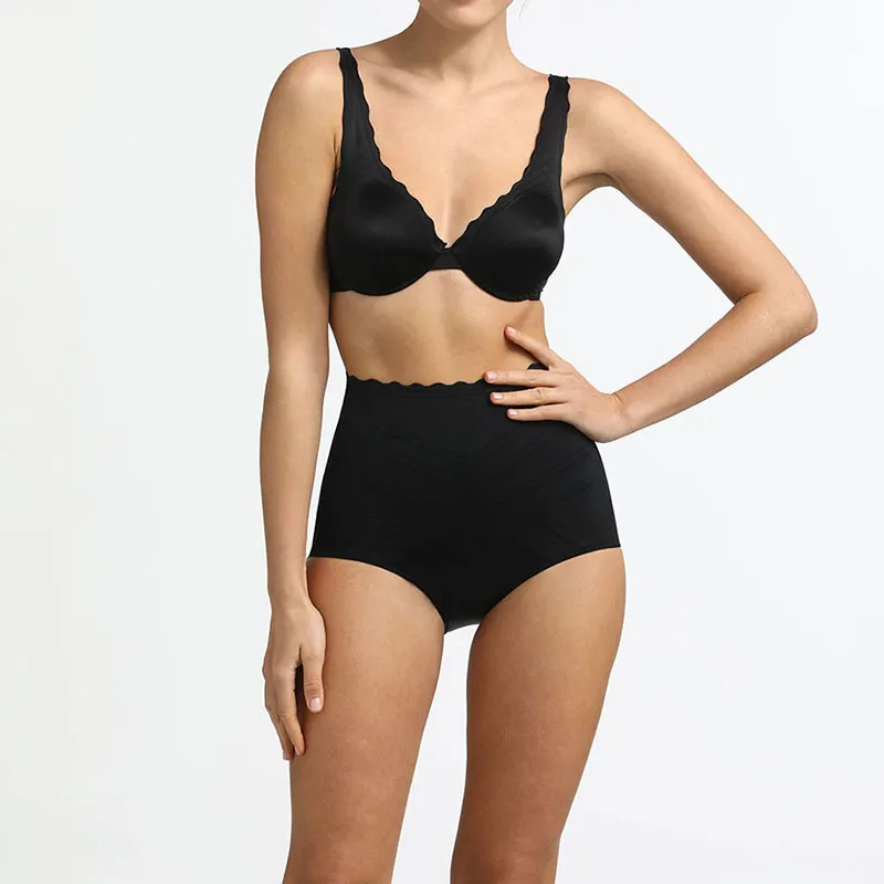 Culotte taille haute Effet Sculptant Beauty Lift Femme - Noir-5