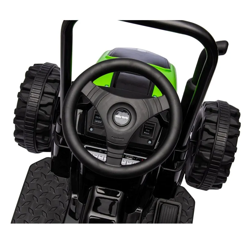 Tracteur à batterie avec remorque Farmer Vert - 36m+-9