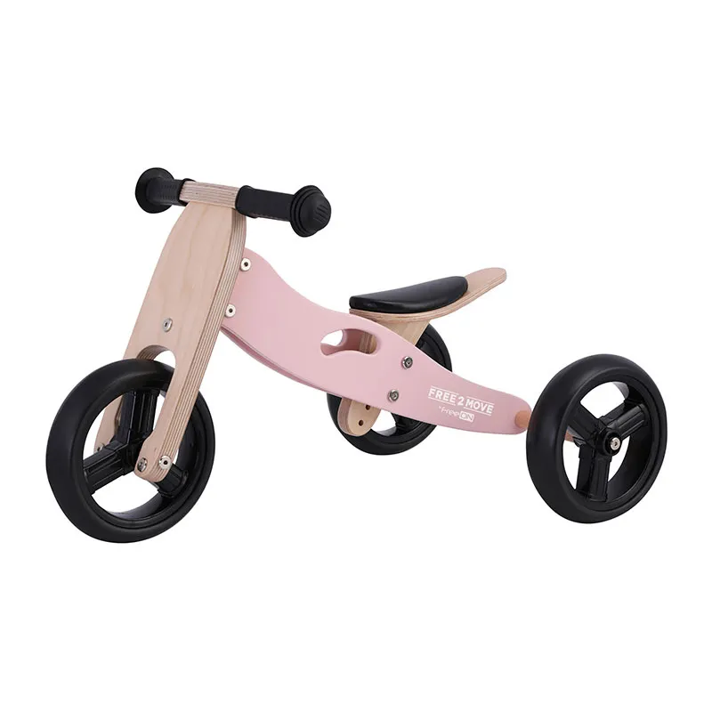 Tricycle 2en1 Rider Rose Bois - 12m+-0