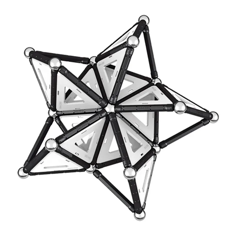 Jeu de construction magnét. Noir & Blanc 104pcs - 5+-6